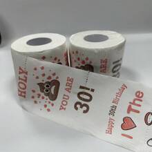 1 cái Khăn ăn sinh nhật họa tiết phân 16 tuổi 18 tuổi 30 tuổi 40 tuổi 50 tuổi 60 tuổi Giấy vệ sinh mừng sinh nhật ngày lễ tình nhân Giấy vệ sinh phân, Giáng sinh - 30 tuổi - Xem 3