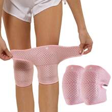 WOSWEIR 1 Pair Of Dance Knee Pads With Thick Sponge For Women's Yoga, Dancing, Exercise And Floor Cleaning Gym Accessories Knee Support Sports Knee Pads Gym Knee Pads - Pink - View 1