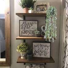 1件人造葡萄柚叶壁挂，家居装饰，婚礼装饰，户外花园窗台装饰，生日派对，情人节，新年装饰，毕业礼物 - Eucalyptus with pot - 查看 4