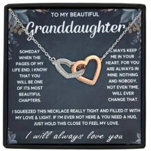 1入童裝時尚創意心形銅吊墜項鍊帶卡禮盒,適合節日禮物和日常佩戴 - 銀色 - 查看 7