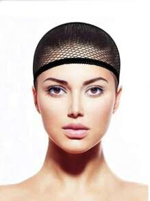 12 Piezas Red Para El Cabello Peluca Reusable Alimentos Higiene - Negro - Ver 2