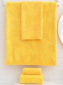 1pc Soft & Absorbent Coral Fleece Towel, Quick Dry, Romantic Love, Rose Or Butterfly Jacquard Pattern, Ideal Valentine's Day Gift For Loved One - Face Towel Or Bath Towel Shower Towels For Beauty Salon, Hotel Sports,Home Essentials, Towel, Skin Care Bath Towel Sheet