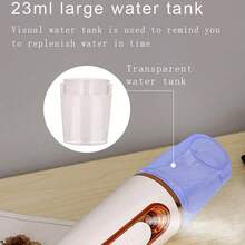 Facial Steamer & Sprayer For Moisturizing, Portable & Convenient Design, Mini Cold Mist Water Spray - White - View 4