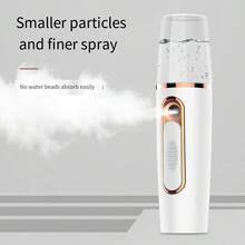 Facial Steamer & Sprayer For Moisturizing, Portable & Convenient Design, Mini Cold Mist Water Spray - White - View 1