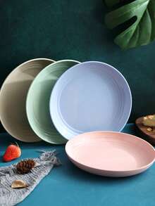 1 件/4 件塑膠餐盤,4 件套,直徑 20 厘米 - 彩色 - 查看 9