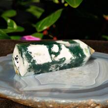 1入組自然綠色苔蘚玉石方尖石柱水晶棒冥想寶石家飾水晶療癒心輪礦物標本水晶禮物處女座生日石聖誕禮物新年禮物 - 水晶六面體塔 - 查看 10