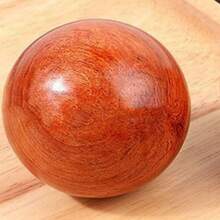 1入紅木手球,旋轉手部玩具,壓力釋放球,中醫健康球 - 原木色 - 查看 8