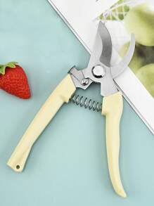 一把不銹鋼樹枝剪修枝剪果園果樹花枝園藝剪刀工具 - 米色 - 查看 2