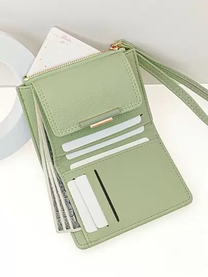 MINGYOU Fashionable Cute Soft Short Style Zipper Coin Handheld Wallet Women For Women Wallet Purse Wallet