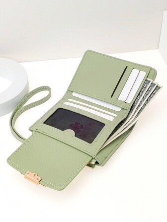 MINGYOU Fashionable Cute Soft Short Style Zipper Coin Handheld Wallet Women For Women Wallet Purse Wallet