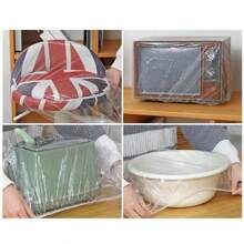 10pcs/Set, Household Appliance Dust Cover, Disposable Plastic Bust Cover Bag For Kitchen Appliance, Kitchen Stuff  Kitchen Accessories Home Kitchen Items - White - View 7