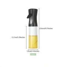 1 件 100 毫升/3.5 盎司烹飪用橄欖油噴霧器 - 油霧噴霧瓶玻璃可重複使用 - 加油機噴霧瓶 - 黑色 - 查看 3