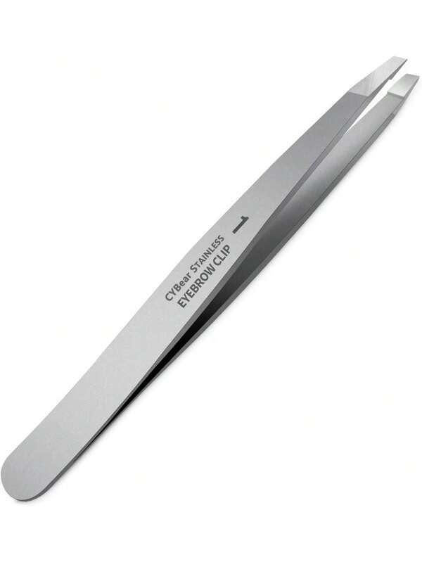 1 pezzo Pinzette professionali in acciaio inossidabile - particolarmente adatte per rimuovere peli del viso, peli incarniti e schegge, trucco, economiche, decorazione camera, toeletta, viaggio, camera da letto, accessori per il trucco, pinzette