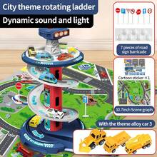 2023 Mới Trò chơi Đối với Trẻ em Trong nhà Đồ Chơi Thành phố Chỗ sửa xe , Ô tô/xe hơi Công viên Đồ chơi Creative Xoắn ốc Thiết kế Với Ánh sáng Và Âm nhạc - Bộ bãi đậu xe đa chức năng xoắn ốc chủ đề đô thị (đèn + nhạc) - Xem 2