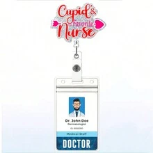 1入情人節徽章卡卷收納盒，心型箭矢信封假期護士卡卷收納盒，針式收納盒 - 白色 - 查看 4