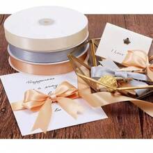 Gift Wrapping Ribbon, Valentine's Day Gift, Festival Gift, Party Decoration, Handmade Diy Colorful Ribbon, Length 865inch - Silver - View 3