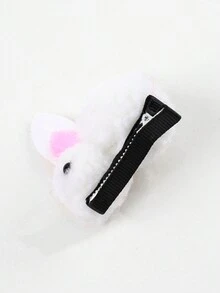 3 Colorful Plush Bunny Cute Cartoon Hair Clips For Children - Multicolor - View 7