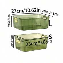 1個多功能寵物桌面儲物箱,適用於護膚和化妝收納,也可以用於梳妝臺、浴室配件和零食儲物籃 - 白色 - 查看 2