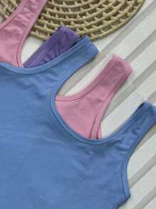 Women T-Shirts - 粉紅色 淺藍色 紫色 - 查看 2