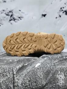 男女高筒登山鞋戶外防水防滑耐用舒適健行鞋適合登山、健行、攀岩和越野跑 - 棕色 - 查看 4