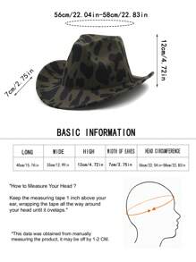 3入組女士厚質雙面毛牛條紋旅遊牛仔帽套裝,卷邊西部針織帽波西米亞風格 - 彩色 - 查看 8