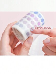 Conjunto De Suministros Para Diario Con Papel, Pegatinas, Cinta Washi, En Color Morandi, Patrones De Puntos Y Círculos Para Journaling De Bala, Scrapbooking, Decoración De Planificador - Multicolor - Ver 3