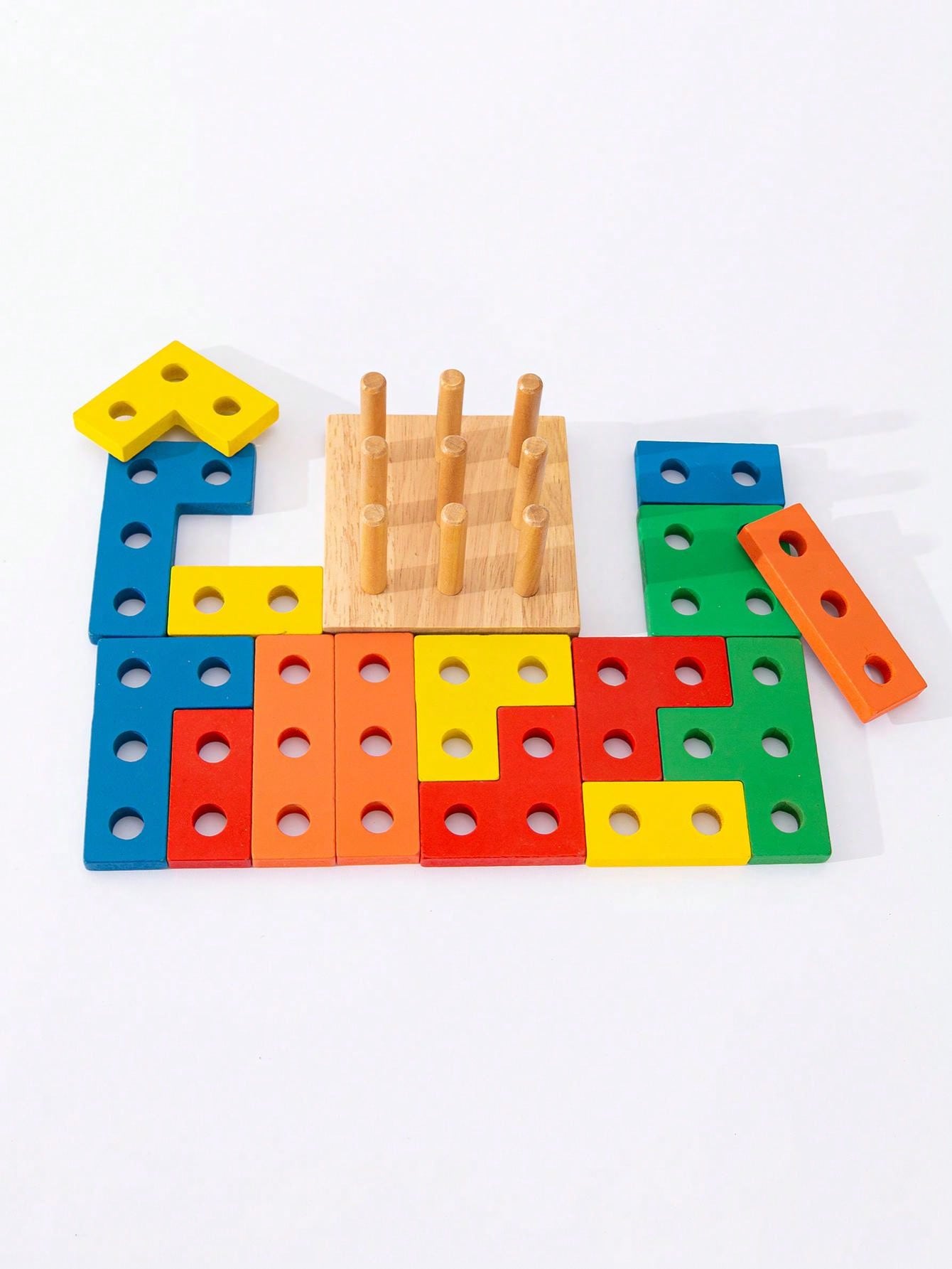 Jouets Montessori Richday 4 En 1 - Pour Bébés 6-18 Mois - Blocs Empilage, Corbeille Sensorielle, Jouet Dentition
