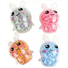 Juguete Para Apretar Para Aliviar El Estrés, Conejo Bonito De Color Aleatorio, Regalo Pequeño, 1 Ud. - Multicolor - Ver 6