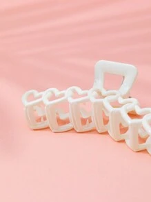 1 包 13 厘米 7 心形塑料发夹，适合女士，适合作为情人节礼物送给女朋友 - 白色 - 查看 5