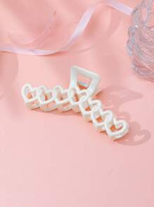 1 包 13 厘米 7 心形塑料发夹，适合女士，适合作为情人节礼物送给女朋友 - 白色 - 查看 2