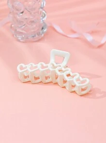 1 包 13 厘米 7 心形塑料发夹，适合女士，适合作为情人节礼物送给女朋友 - 白色 - 查看 4