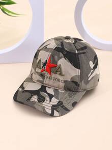 1 男女通用休闲多功能户外运动个性化遮阳防晒迷彩学生教员培训帽棒球帽鸭舌帽 - 彩色 - 查看 3