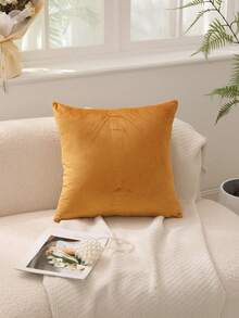 1 件提花針織枕墊套,無填充,家居裝飾 - 黃色 - 查看 3