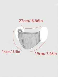 1個冬季女性加厚保暖毛絨毛絨耳罩,帶有透氣和防風口罩 - 粉色 - 查看 5