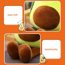 1 件超柔软闪烁牛油果毛绒玩具，圣诞节、生日和新年的完美礼物，缓解压力，缓解压力 - 彩色 - 查看 3