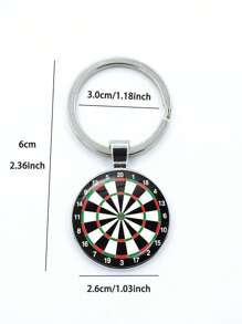 XIANG YU 1PC Creative Darts Target Keychain For Men, Creative Fashion Time Pendant Keychain Car Accessories Bag Charm Backpack For School Cute Goth Y2k Halloween Accessories Teachers Day Bag Lanyards With Id Holder Car Accessories Bag Charms - Multicolor - View 5