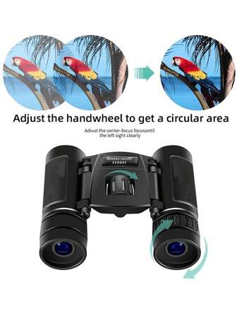 Binoculares 300x25 Hd Con Imágenes Claras Y Magnificación De 10x, Telescopio Mini Plegable De Largo Alcance De 5000m Con Óptica Bak4 Fmc Para Caza, Deportes Al Aire Libre, Camping Y Viajes