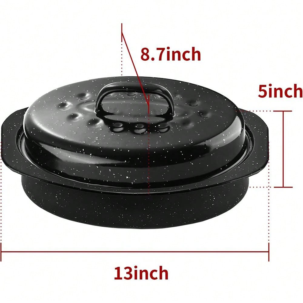 Roasting Pan With Lid, Thanksgiving Turkey Roaster Pan, Extra Large 5lb