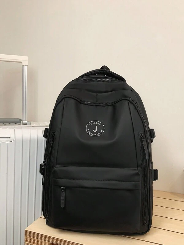 Mochila Escolar Para Adolescentes De 14-16 Anos, Bolsa De Livros De Grande Capacidade Para Estudantes De Ensino Médio, Bolsa De Ombro À Prova D’água De Tecido Oxford Para Campus