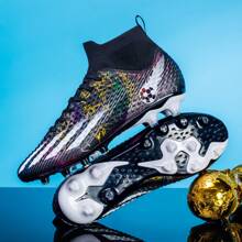 WEJIESS Wejiess Unisex New Arrival Ag Studs Anti-Slip Football Training Shoes Outdoor Soccer Boots Professional Sports Shoes (High/Short Stud) Ronaldo  Cleats