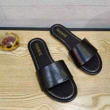 Sandalias Negras De Moda Para Mujer - Negro - Ver 1