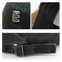 1 件个性化复古风格男女通用太阳帽，绣有字母，非常适合户外活动 - 彩色 - 查看 11