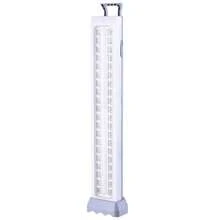 1 lámpara LED, luz blanca de emergencia portatil con agarradera, lámpara LED con distintos tipos de intesidad e interruptor de apagado y encendido, ideal para alumbrar al aire libre, lámpara de emergencia portatil con disitntos tipos de intensidad, LED portatil recargable, lámara de camping portatil - Blanco - Ver 3