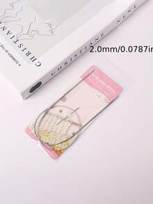 1只不銹鋼圓形針織針和鉤針,專業用途全能耐用 - 銀色 - 查看 5