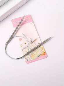 1只不銹鋼圓形針織針和鉤針,專業用途全能耐用 - 銀色 - 查看 3