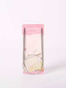 1只不銹鋼圓形針織針和鉤針,專業用途全能耐用 - 銀色 - 查看 2