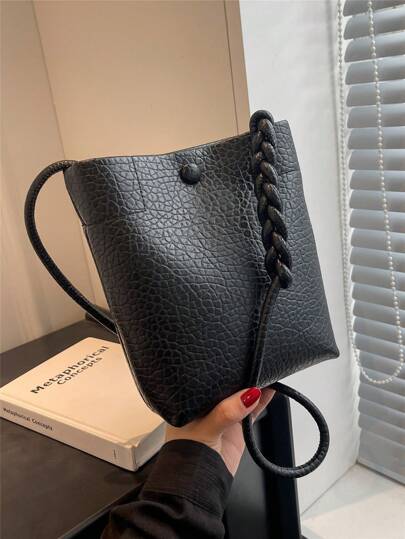 Mini New Fashion Versatile Barrel-Shaped Shoulder Bag Women Phone IPhone Bag Pouch Phone Pouch Phone Bag Women For Women Wallet Purse Wallet