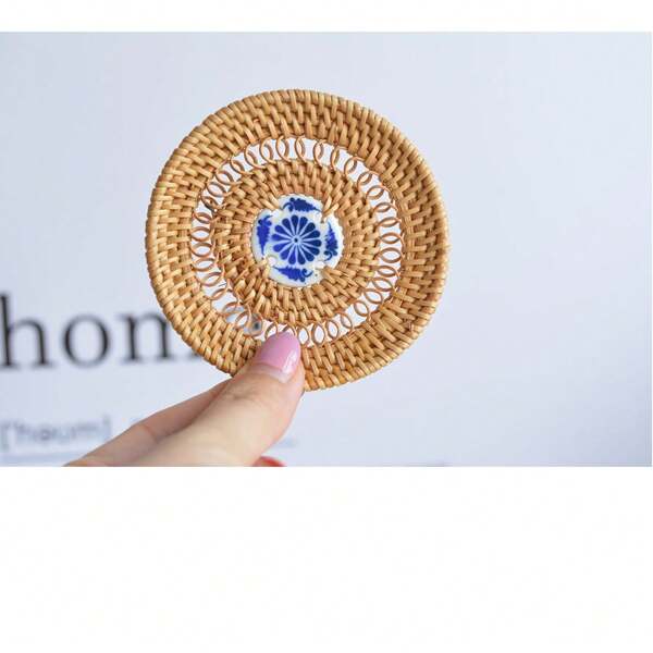 Handgemachtes Rattan Vietnamesisches Gewobenes Pad-set Für Tischgeschirr, Einschließlich Wärmeisolations-becher-pad, Platzdeckchen, Usw.