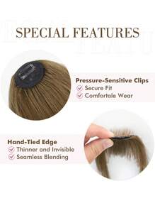 El Flequillo De Corte Princesa Es Adecuado Para Varios Peinados Y Longitudes. - Light Brown - Ver 5