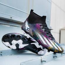 WEJIESS Wejiess Unisex New Arrival Ag Studs Anti-Slip Football Training Shoes Outdoor Soccer Boots Professional Sports Shoes (High/Short Stud) Ronaldo  Cleats